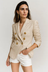 Blazer sartoriale doppiopetto da donna