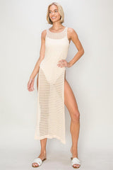 HYFVE Crochet Backless Cover Up Dress-3