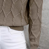 Color Block V-Neck Sweater