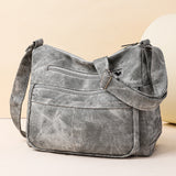 Soft Leather Messenger Bag for Women