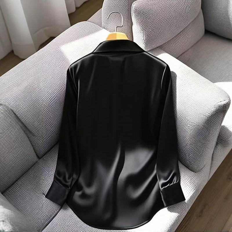 Elegant Long Sleeve Office Blouse