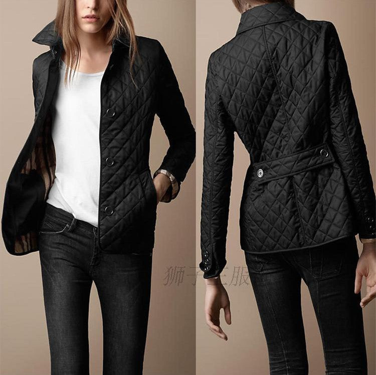 Chic Lapel Cotton Padded Jacket
