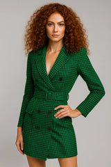 Autunno e inverno moda donna manica lunga cintura doppia