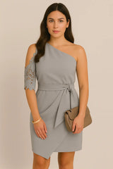 Donna Elegante Pizzo Mezza Manica