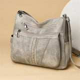 Retro Soft Leather Shoulder Bag for Women