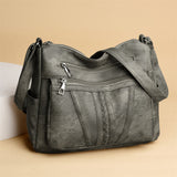 Retro Soft Leather Shoulder Bag for Women
