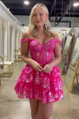 Sparkly Corset Tiered Dress