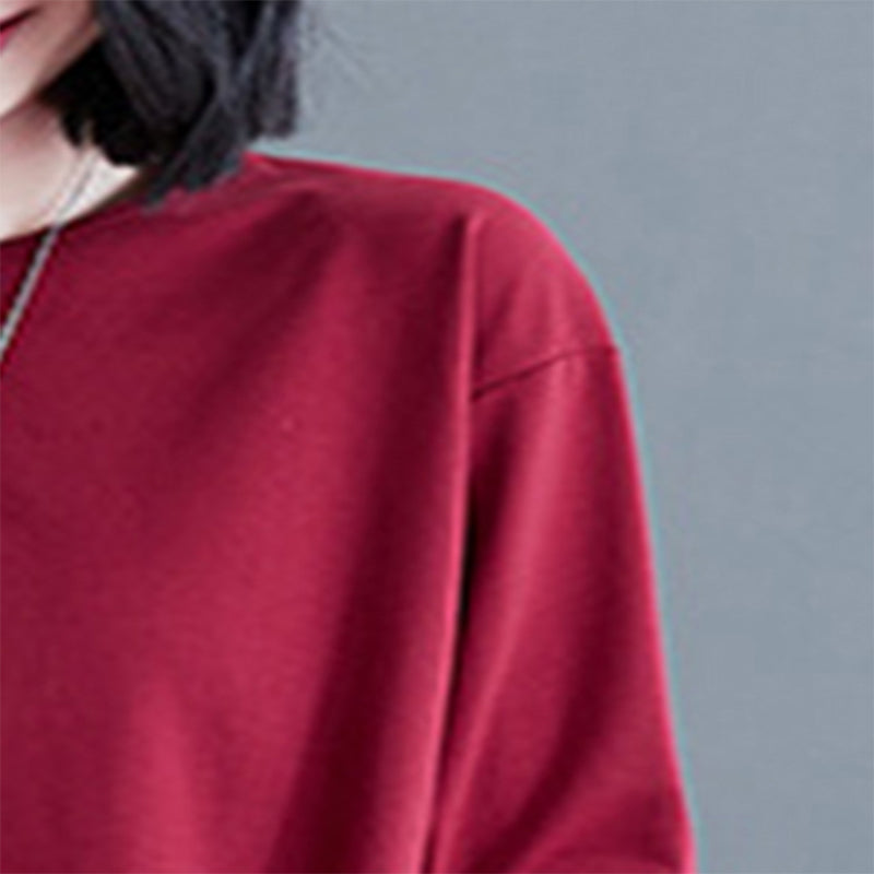 Relaxed Long Sleeve Midi Dress