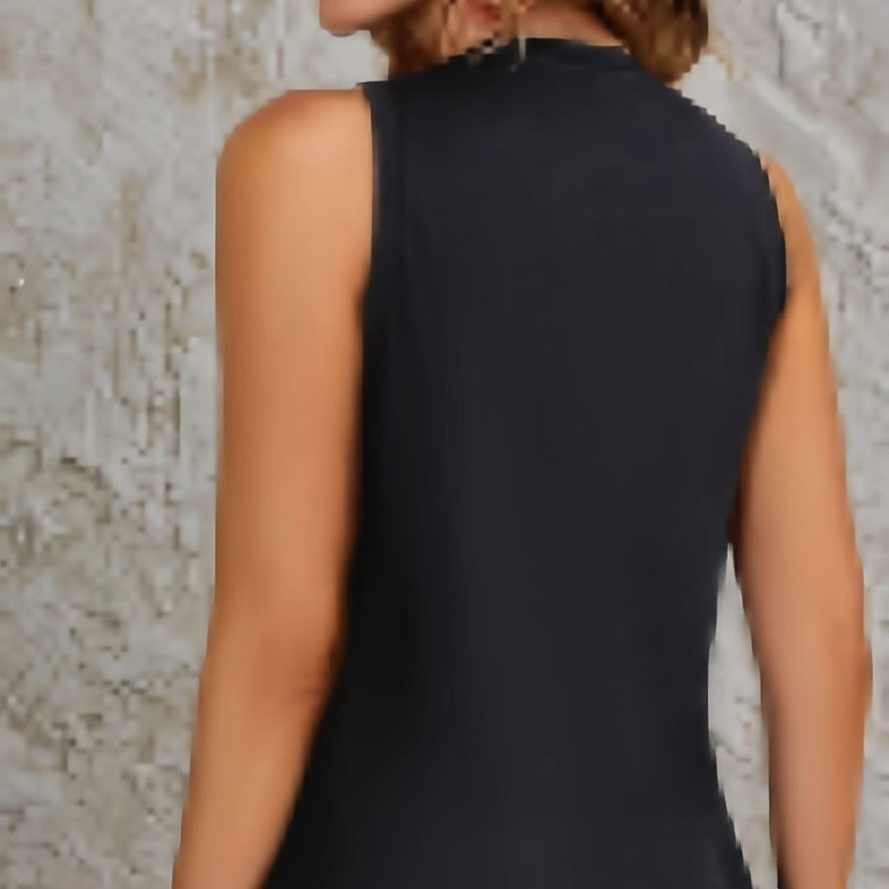 Women's Solid Color Off-Shoulder Dress – Short Back, Long Front Slit Detail