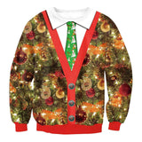 Autumn Winter Fashion Ugly Christmas Sweater Santa Elf Funny-L-18