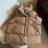 Autumn Winter Y2K Vest Women Thick Warm Down Vest Harajuku-M-6