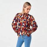 Bohemian Casual Holiday Fashion Shirt-Red-10