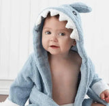 Cartoon Cute Animal Modeling Baby Bath Towels Baby Bathrobes-Blueshark-15