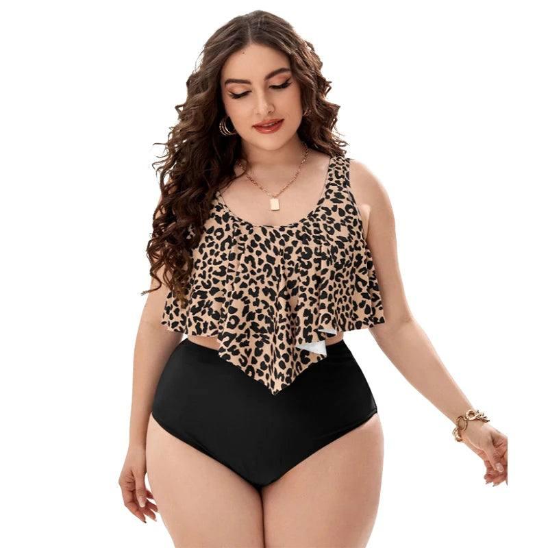 Chic Leopard Print Top Styles for Curvy Fashion-Black-4