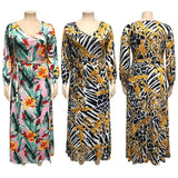 CMYAYA Plus size XL-5XL Autumn women fashion Print Sashes Long Maxi dress open Bodycon night Beach Casual dresses vestidos-5