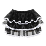 Charming Corset with Tutu for Playful Elegance-White-5