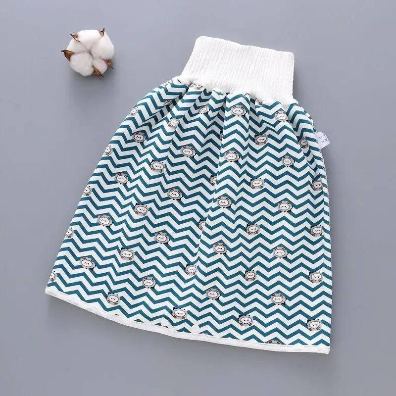 Cotton and bamboo fiber Baby diaper skirt-Stripeskirt-34