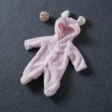 Cute Baby Winter Romper-Pink-3