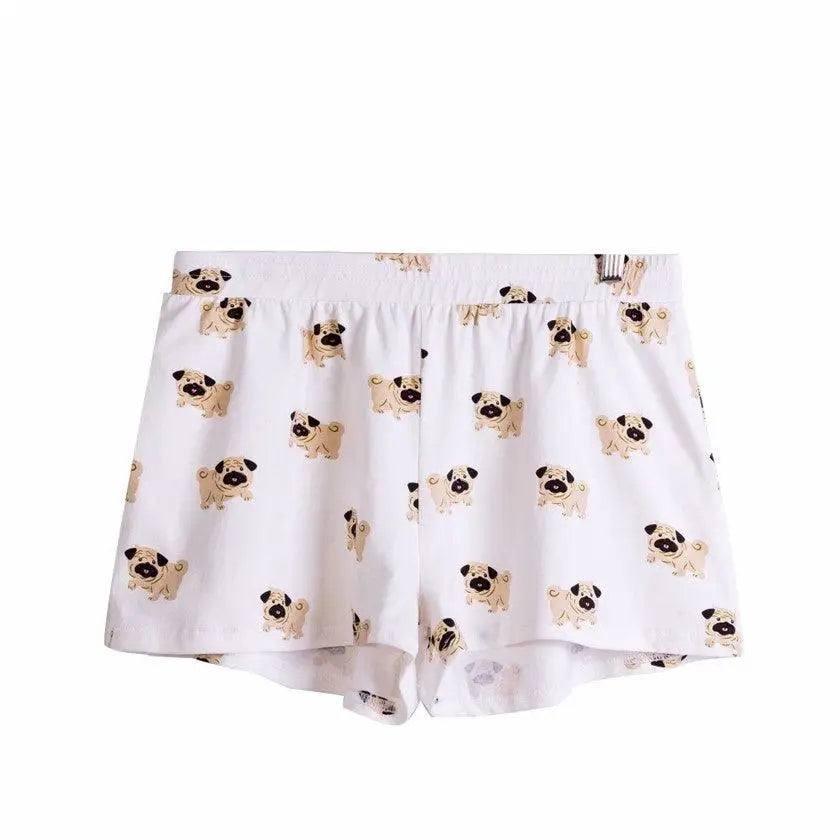 LOVEMI - Dachshund print shorts