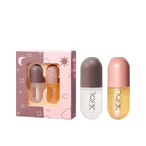 Day Night Instant Volume Lip Plumper Oil Clear Lasting-Set-4