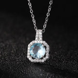 Perfume Bottle Pendant Necklace Women's Full Diamond-8