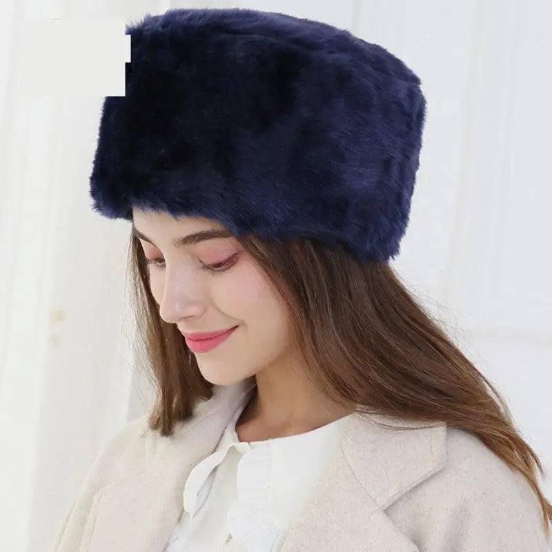 European And American Fashion Warm And Cold Rabbit Fur Hat-2