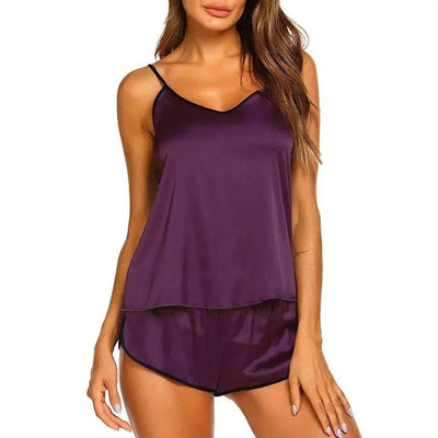 European And American Sexy Lingerie, Sexy Pajamas, Home-DarkPurple-10