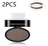 Eyebrow Powder Stamp Tint Stencil Kit Cosmetics Professional-Lightbrown-27