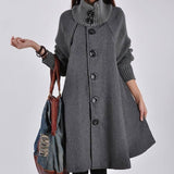 Fashion Mid-length Trench Coat For Women-1