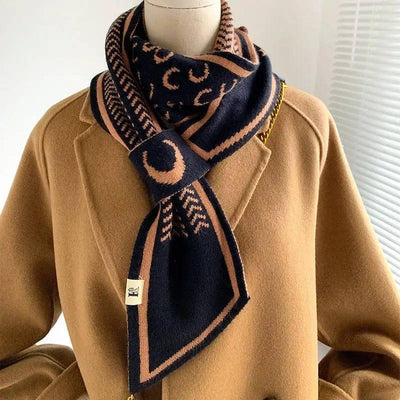 Fashionable Decorative Warm Student Neck Scarf Scarf-Beige-1