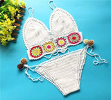 Fast sell eBay sells foreign trade Crochet swimsuit, bikini-White-3