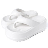 Flip Flops Split Toe Muffin Platform-Rose Red-8