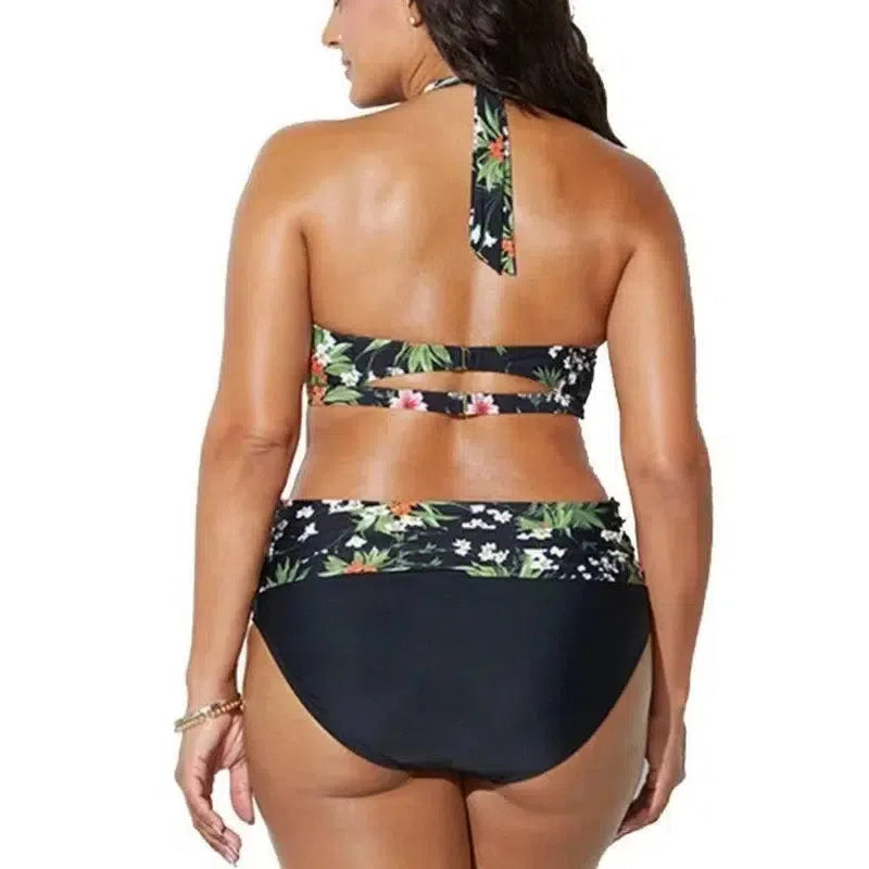 Bkning Large Size Swimsuits Push Up Swimwear Women Halter Bathing Suit Big Monokini May Swimming Suits For Ladies Beachwear-2