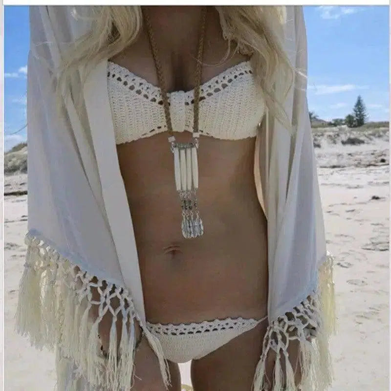 foreign trade explosion hook hand woven suit bikinis-1