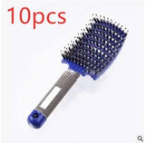 Hairbrush Anti Klit Brushy Haarborstel Women Detangler Hair-Blue-105