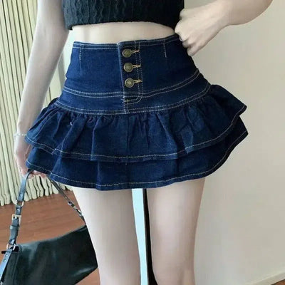 Hot Girl Pure Denim Skirt Women's Summer Anti-exposure-8