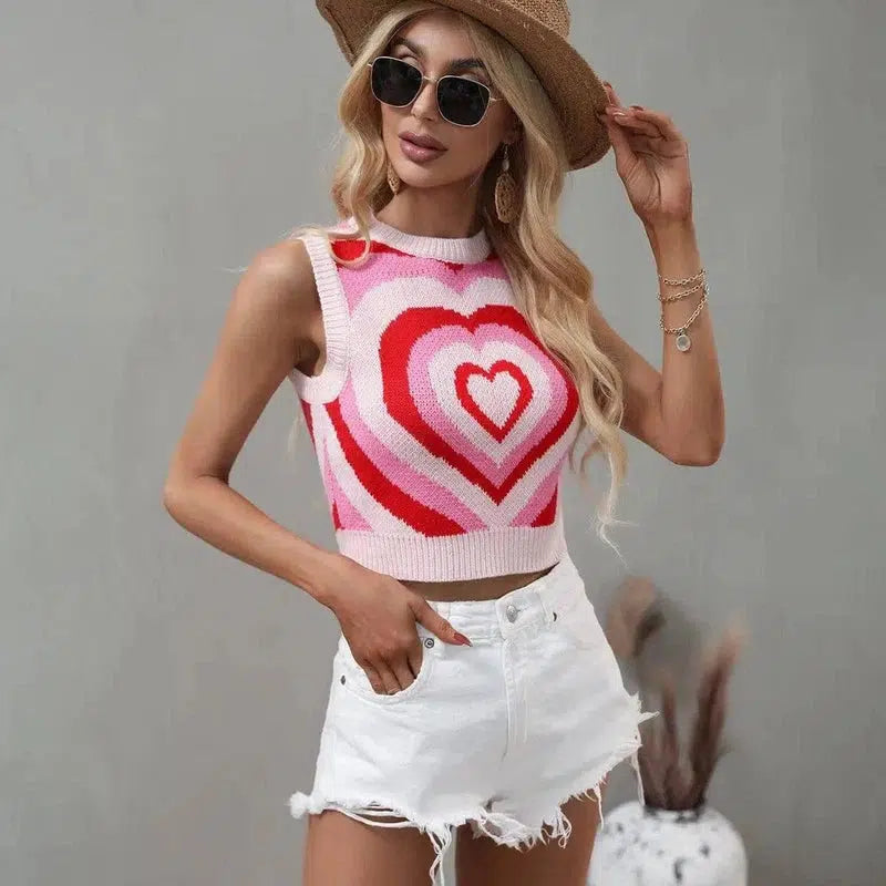 Knitted Tops Women Tank Top Casual Summer Sleeveless Y2K-5