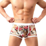 Lace boxer shorts-White-2