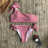 Ladies' split swimsuit-Red-5