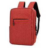 Laptop Backpack With USB Design Business Bags Men-Red-4