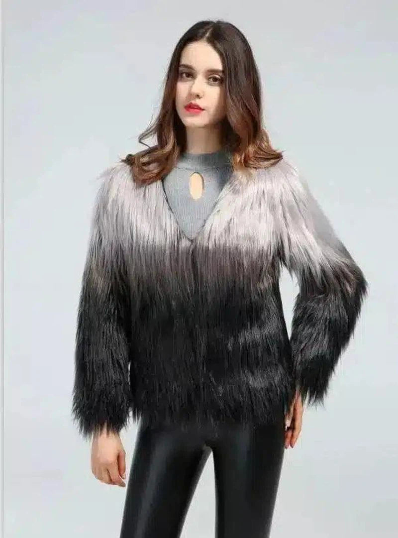 LOVEMI - Lovemi - Autumn And Winter Ladies Imitation Fur Coat Long