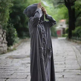 LOVEMI - Lovemi - Cotton and linen long cloak windbreaker jacket