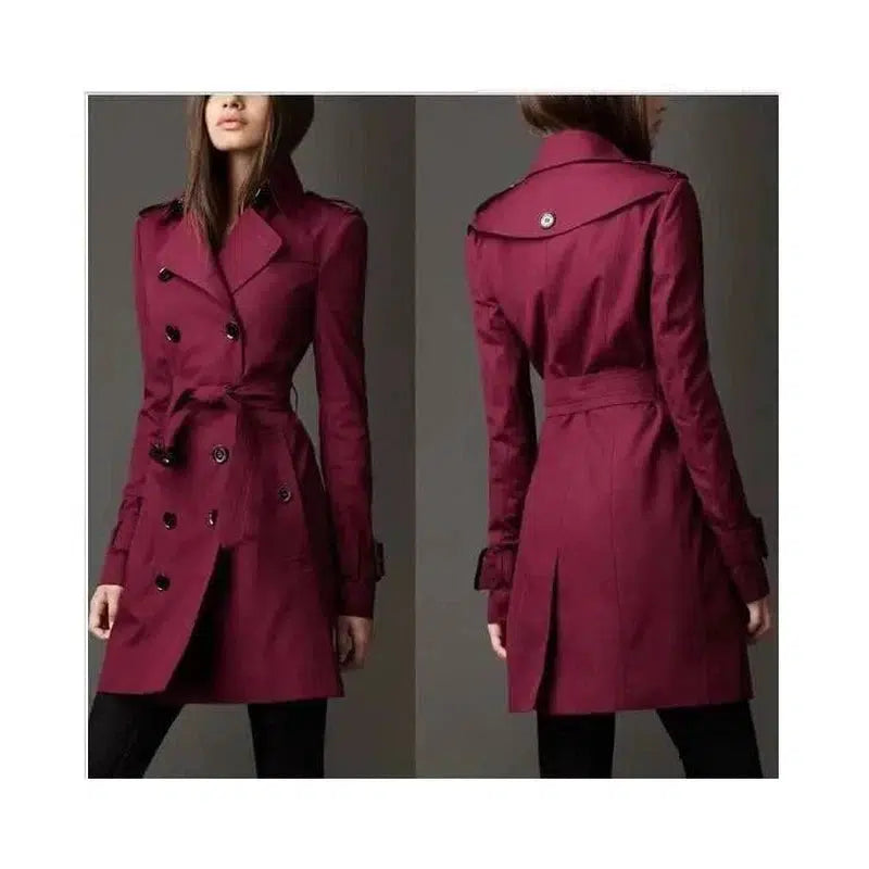 LOVEMI - Lovemi - Double-breasted Trench Coat