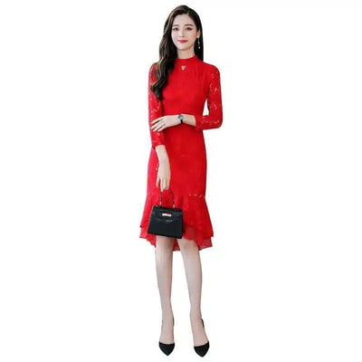 LOVEMI - Lovemi - Dresses in Spring Trend Simple Personality Slim,