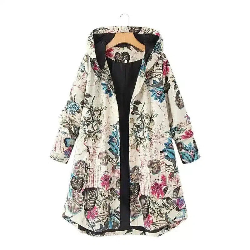 LOVEMI - Lovemi - Ethnic printed padded jacket with padded jacket