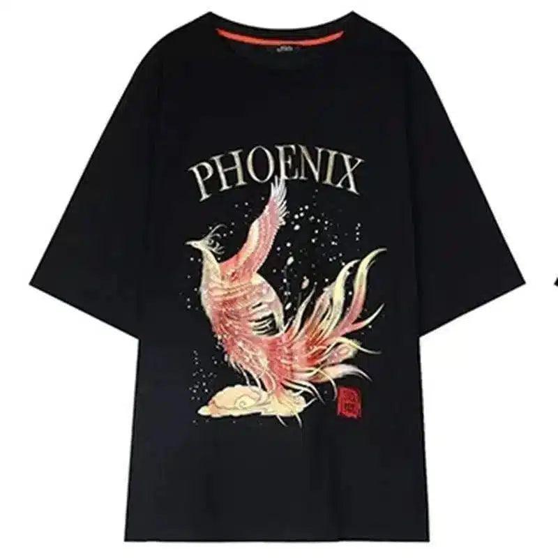 LOVEMI - Lovemi - Fashion Printing Phoenix Summer Loose Print