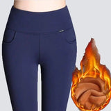 LOVEMI - Lovemi - High waist and velvet padded leggings