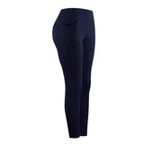 Hip pocket yoga pants-Black-5