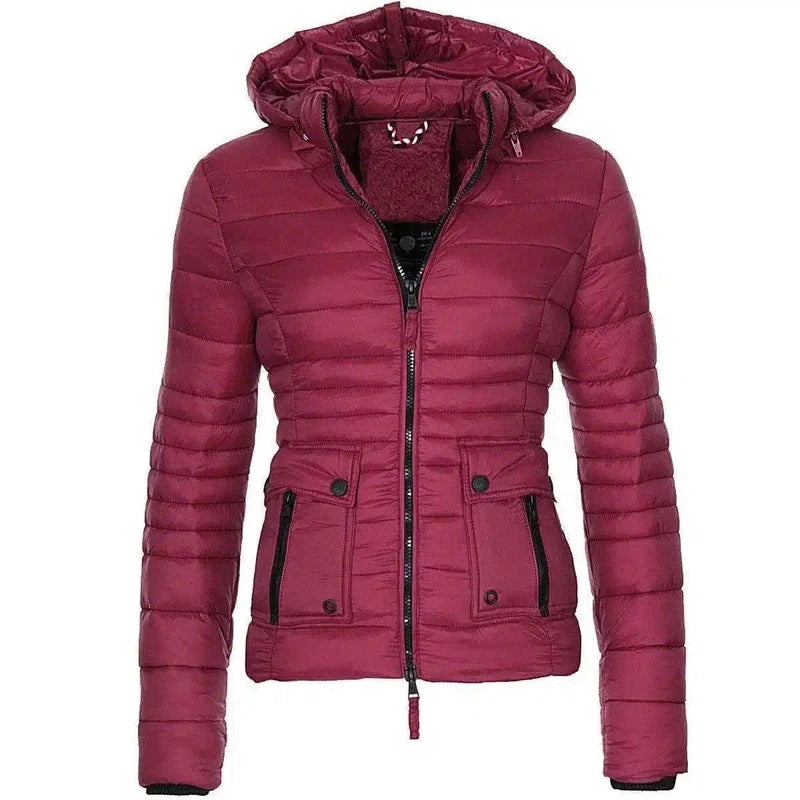 LOVEMI - Lovemi - Jackets for Women Winter Red Coat Motorcycle