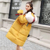 LOVEMI - Lovemi - Large fur collar mid-length down jacket